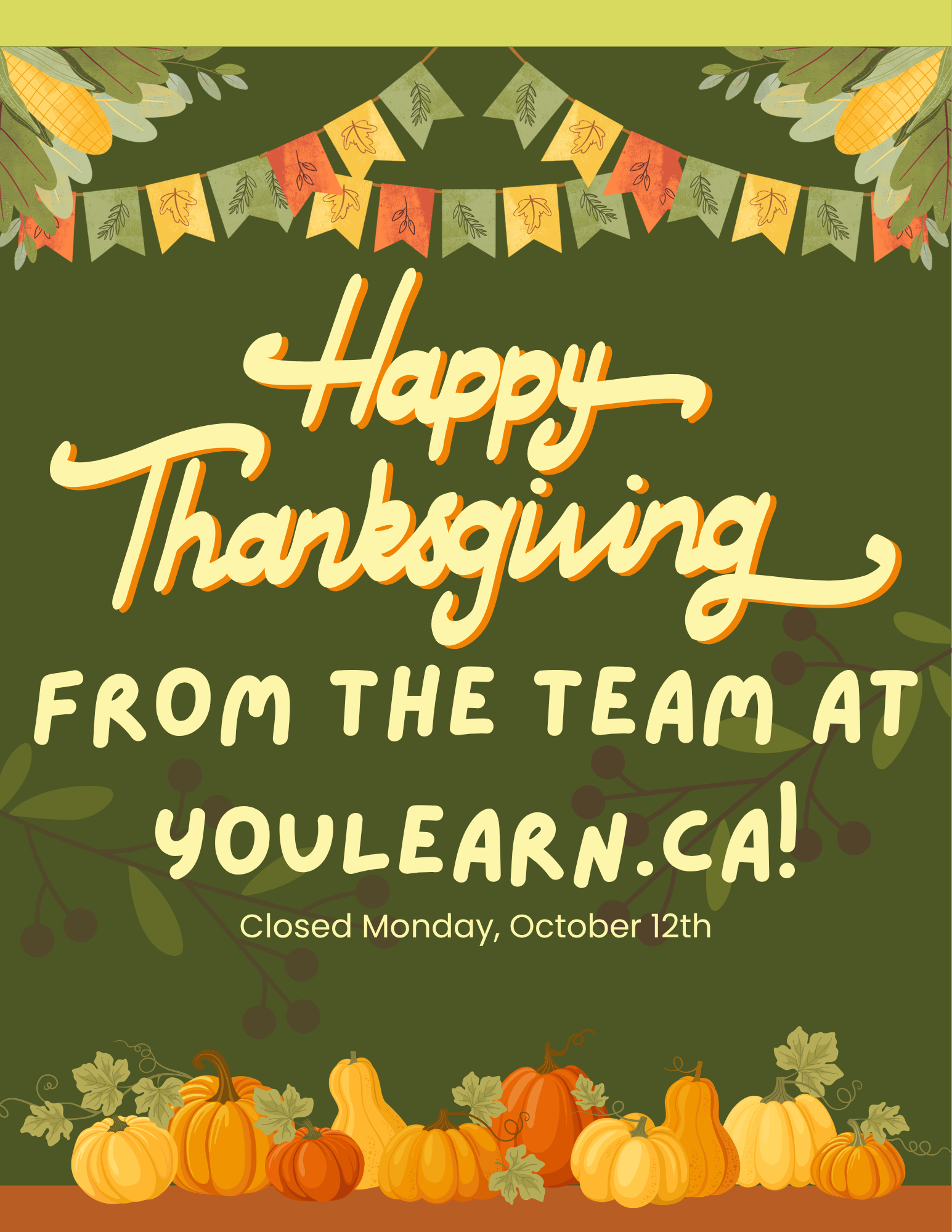 Thanksgiving Notice